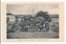 CPA 49 ANGERS Rare Colonie Saint Gabriel L'ensemble Du Groupe Scoutisme Occupation Extrême Droite ? Collaboration ? - Angers