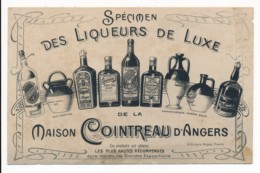 CPA 49 ANGERS Carte Publicitaire Maison COINTREAU Les Liqueurs De Luxe - Angers