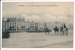 CPA 49 ANGERS Fête De L'Inauguration Des Nouvelles Casernes La Revue Défilé Des Troupes - Angers