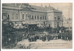 CPA 49 ANGERS Fête De L'Inauguration Des Nouvelles Casernes Défilé Des Sociétés Et Enfants Des Ecoles - Angers