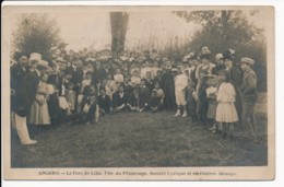 CPA 49 ANGERS Carte-Photo Le Port De Lille Fête Du Printemps Société Lyrique Et Récréative Groupe - Angers