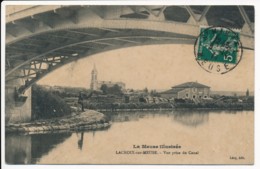 CPA 55 LACROIX SUR MEUSE Carte Rare Vue Prise Du Canal La Meuse Illustrée - Autres & Non Classés