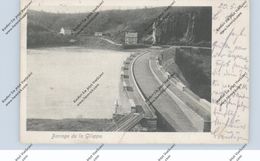 B 4837 GILEPPE Talsperre, 1904, Cöln-Müngersdorf Verschickt - Gileppe (Barrage)