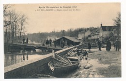 CPA 77 Le Bas Samois Dégats Causés Par Les Eaux Inondations 1910 - Samois