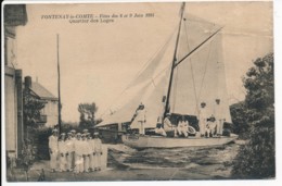 CPA 85 FONTENAY LE COMTE Fêtes Du 8 Et 9 Juin 1924 Quartier Des Loges - Fontenay Le Comte