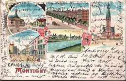 ! [57] Alte Litho Ansichtskarte Gruss Aus Montigny Les Metz, 1900 - Metz