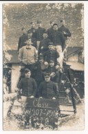 CPA 86 LIGUGE POITIERS Carte-photo Groupe De Militaires Photographe Remblier à Ligugé - Andere & Zonder Classificatie