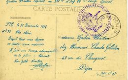 170e REGIMENT D'INFANTERIE 1914 Carte Postale BACCARAT Incendie Août 14 TRESOR ET POSTES Pour DIJON - Guerra De 1914-18