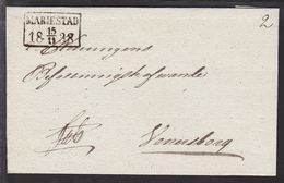 1838. SVERIGE. MARIESTAD 15 11 1838. To Venersborg.  () - JF109697 - ... - 1855 Prephilately