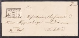 1838. SVERIGE. SÖDERTELJE 21 12 1838. To Fahlun. Very Beautiful Cancel And Cover. () - JF109700 - ... - 1855 Voorfilatelie