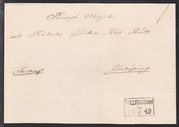 1849. SVERIGE. SOLLEBRUNN 19 6 1849. To Jönköping. Very Beautiful Cancel And Cover. () - JF109701 - ... - 1855 Voorfilatelie