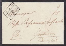 1838. SVERIGE. STRÖMSTAD 25 10 1838. To Göteborg. Very Beautiful Cancel And Cover. () - JF109703 - ... - 1855 Voorfilatelie