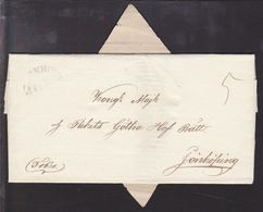 1824. SVERIGE. STOCKHOLM FrBr  On Cover To Kungl. Majst. Och Rikets Göttra Hof Ratt, ... () - JF109738 - ... - 1855 Voorfilatelie