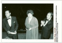 Foto Olycom, Alberto Sordi, Vincenzo Crocitti E Shelley Winters, Festival Di Cannes 1977 - Personalidades Famosas