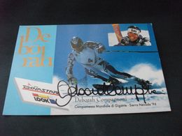 DEBORAH COMPAGNONI CAMPIONESSA MONDIALE DI GIGANTE SIERRA NEVADA 1996 AUTOGRAFA - Sporters