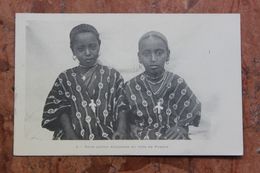 ETHIOPIE / ABYSSINIE - DEUX PETITES ABYSSINES EN ROBE DE FRANCE - Ethiopie