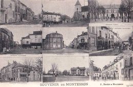 CPA Montesson (78) Multivues 9 Clichés De Nardot  Sur Les Principales Vues De La Ville TBE - Montesson