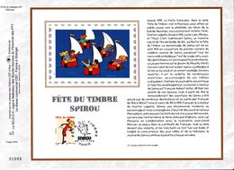 16,1810s France CEF PTT Soie 1810s 1632 3877  RF BD   Rare Robbedoes Spirou CS - Carte Souvenir FDC Feuillet Spécial 200 - Collectors