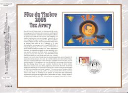 16,1927S France CEF PTT Soie 1927S 1749 4146    BD   Rare Droopy Tex Avery Fête Du Timbre CS - Carte Souvenir FDC Feuill - Collectors