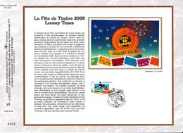 16,1989s France CEF PTT Soie 1989s 1811 4338    BD   Rare Vil Coyote Looney Tunes Fête Du Timbre CS - Carte Souvenir FDC - Collectors