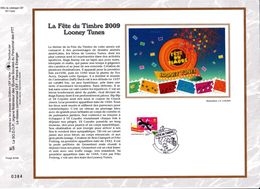 16,1989s France CEF PTT Soie 1989s 1811 4339    BD   Rare Titi Et Grosminet Looney Tunes Fête Du Timbre CS - Carte Souve - Collectors