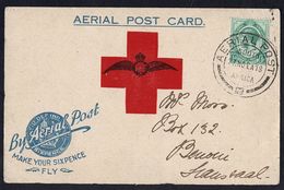 SOUTH AFRICA FIRST AERIAL POST PRETORIA JOHANNESBURG 1918 - Airmail