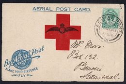 SOUTH AFRICA FIRST AERIAL POST PRETORIA JOHANNESBURG 1918 - Posta Aerea