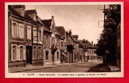 BEUVRY - Route Nationale - Au Premier Plan, à Gauche, Le Bureau Des Postes - Beuvry
