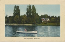 Hermance " La Paquette "  Edit Charnaux . Canoé . Aviron - Hermance