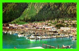 JUNEAU, ALASKA - THE BOAT HARBOR AND RESIDENTIAL DISTRICT  - C.P. JOHNSTON CO - - Juneau