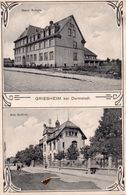 CPA Griesheim Bei Darmstad, Neue Schule Et Alte Schule - Griesheim