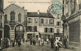 Nanterre * 1903 * Carrefour Des Rues St Germain Et Du Ma... * Poste * Au Chat Botté * Commerces Magasins - Nanterre