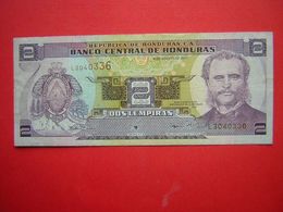 1 BILLET  BANCO CENTRAL DE HONDURAS 2 DOS LEMPIRA   30 DE AGOSTO DE 2001 - Honduras