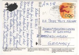 Timbre , Stamp Yvert N° 801 " Jeux Olympiques D' Atlanta 1996 , Saut En Longueur ".sur Cp ,carte , Postcard  Du 01/09/93 - Briefe U. Dokumente
