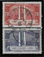 France N°316/317 - Oblitérés - TB - Used Stamps
