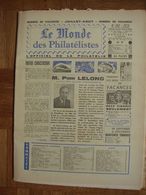 LE MONDE DES PHILATELISTES N°267 JUILLET AOUT 1974 - Français (àpd. 1941)