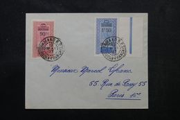 SOUDAN - Enveloppe De Bamako Pour Paris En 1927, Affranchissement Plaisant - L 63051 - Storia Postale