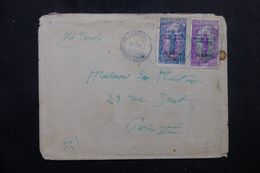 OUBANGUI-CHARI - Enveloppe De Bambari Pour Paris En 1933 Via Bangui , Affranchissement Plaisant - L 63063 - Storia Postale