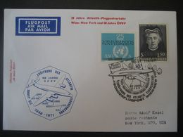 Österreich 1971- Sonderflugpost Wien - New York 25 Jahre Flugpostverkehr - Autres & Non Classés