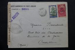 SOUDAN - Enveloppe Commerciale De Bamako Par Avion Pour Casablanca Avec Contrôle , Affranchissement Plaisant - L 63082 - Covers & Documents