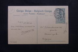 CONGO BELGE - Entier Postal ( Basoko La Foule Attendant Le Ministre) De Leopoldville En 1922 Pour La Belgique - L 63120 - Stamped Stationery