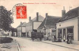 89 - YONNE - NEUVY-SAUTOUR - 10871 - Suite De La Grande Rue - Voiture Attelée Chapellerie A.RAPIN - Coiffeur - Neuvy Sautour