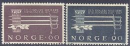 1967. Norway, Military Academy, Mich.553-54, 2v, Mint/** - Unused Stamps