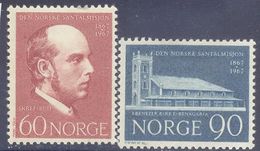 1967. Norway, 100y Of Norwegian Mission, Mich.553-54, 2v, Mint/** - Nuovi