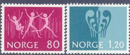 1972. Norway, Youth Philatelic Exhibition, Mich.645-46, 2v, Mint/** - Ungebraucht