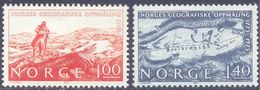 1973. Norway, 200y Of Geographic Measuring, Mich.674-75, 2v, Mint/** - Ongebruikt