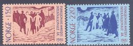 1981. Norway, International Year Of Disable Persons, Mich.845-46, 2v, Mint/** - Unused Stamps