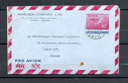 AEROGRAMME AIR LETTER PAR AVION - JAPON JAPAN - Japon Vers Paris - 1960 - (8) - Aerogramas