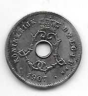 Belguim 5 Centimes 1907 Dutch   Vf - 5 Cent