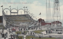 Rochester New York, Ontario Beach Park Amusement Rides 'Virginia Reel' C1900s/10s Vintage Postcard - Rochester